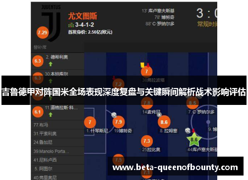 吉鲁德甲对阵国米全场表现深度复盘与关键瞬间解析战术影响评估